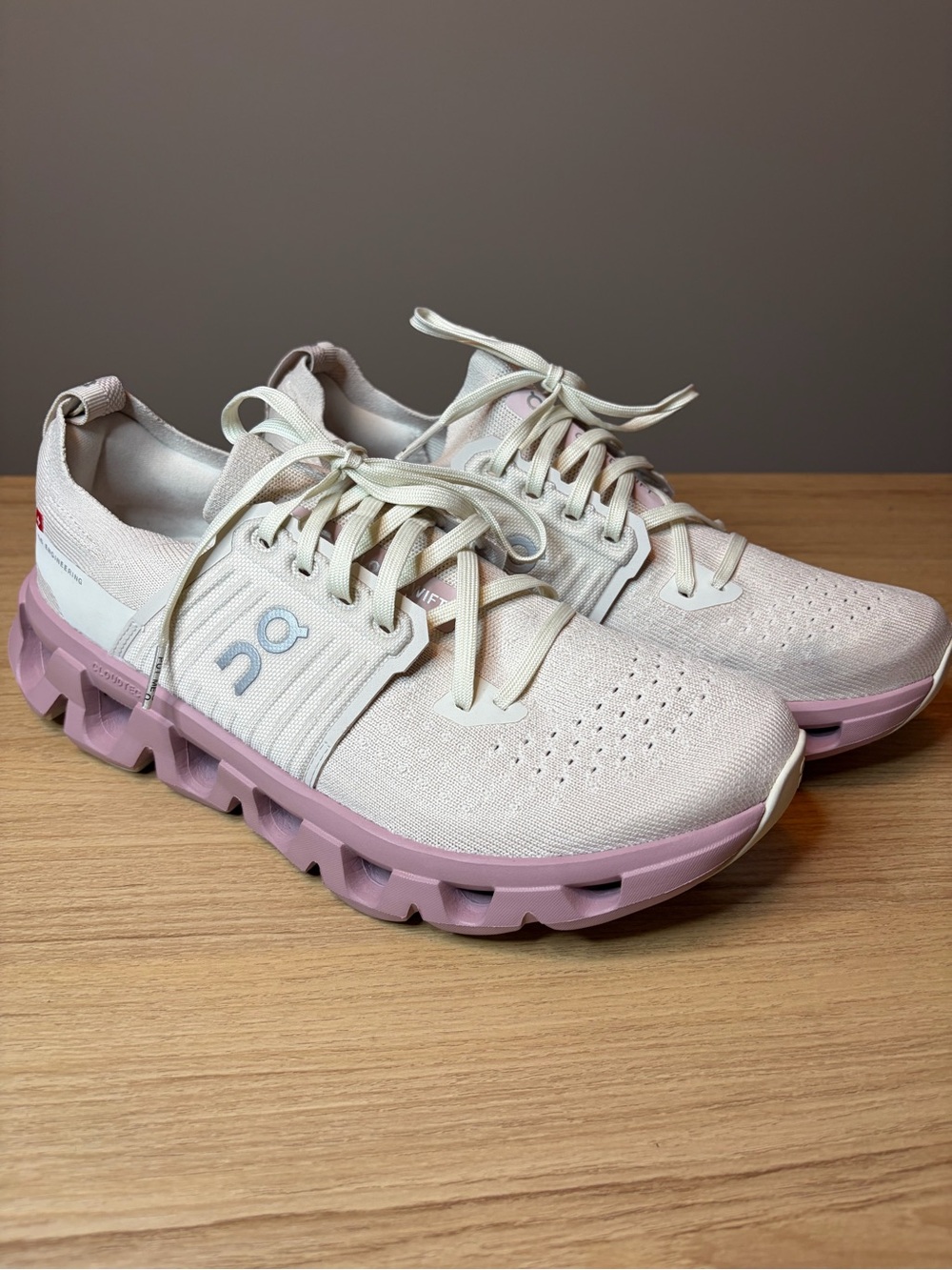 On Running Cloudswift 3 Cream Rose Pink Road Running Shoes Womens 9 3WF10114295